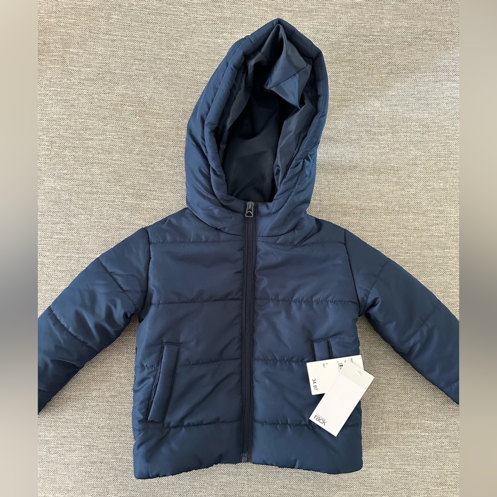 NWT TODDLER HOODED PUFFER JACKET SIZE 2T